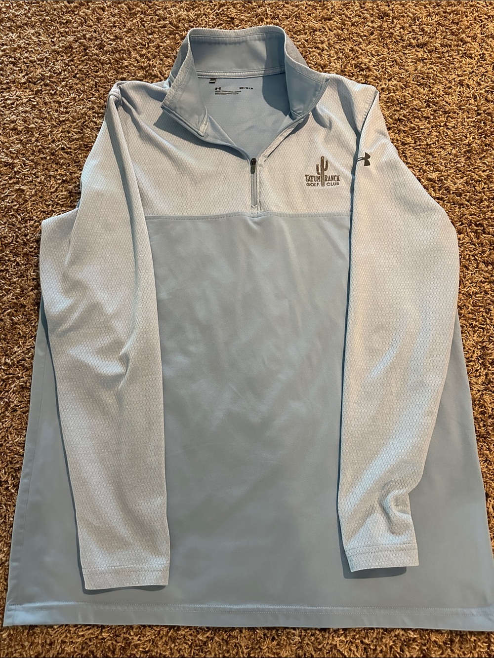 Under Armour Light Blue Athletic Quarter-Zip Pullover